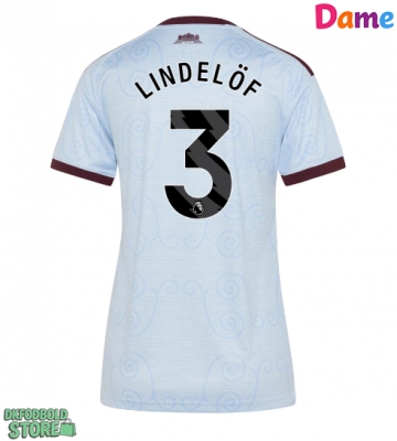 Aston Villa Victor Lindelof #3 Replika Tredjetrøje Dame 2026-27 Kortærmet